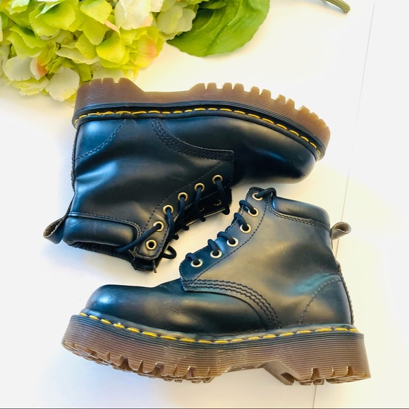 Dr Doc Marten black lace up boots US5 UK3 - Picture 3 of 9